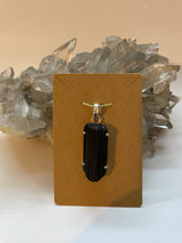 Load image into Gallery viewer, Black Tourmaline Pendant .925 Sterling Silver