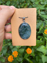 Load image into Gallery viewer, Moss Agate Sterling Silver Pendant