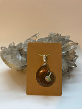 Load image into Gallery viewer, Ammolite With Ethiopian Opal Pendant .925 Sterling Silver