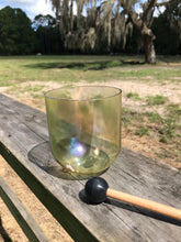 Load image into Gallery viewer, Singing Bowl Yellow Glass