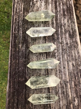 Load image into Gallery viewer, Prasiolite Quartz Double Points