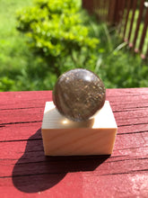 Load image into Gallery viewer, Smoky Quartz Rutilated Quartz Sphere AAA Quality