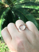 Load image into Gallery viewer, Clear Quartz Crystal 925 Sterling Silver Ring Size 9