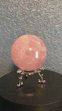 Load and play video in Gallery viewer, Rose Quartz Sphere
